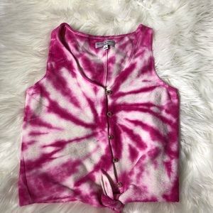 One-of-a-kind Madewell tie dye cropped tank